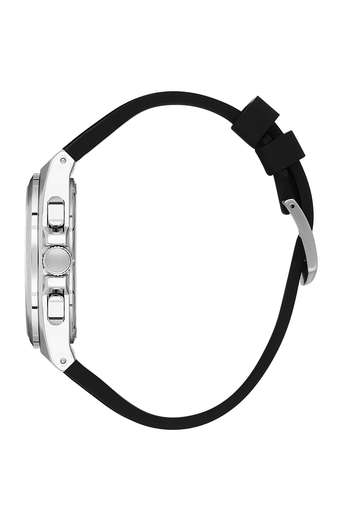 Black Exclusive Men Watch with Silicone Strap