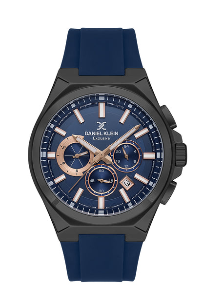 Blue Exclusive Men Watch with Silicone Strap