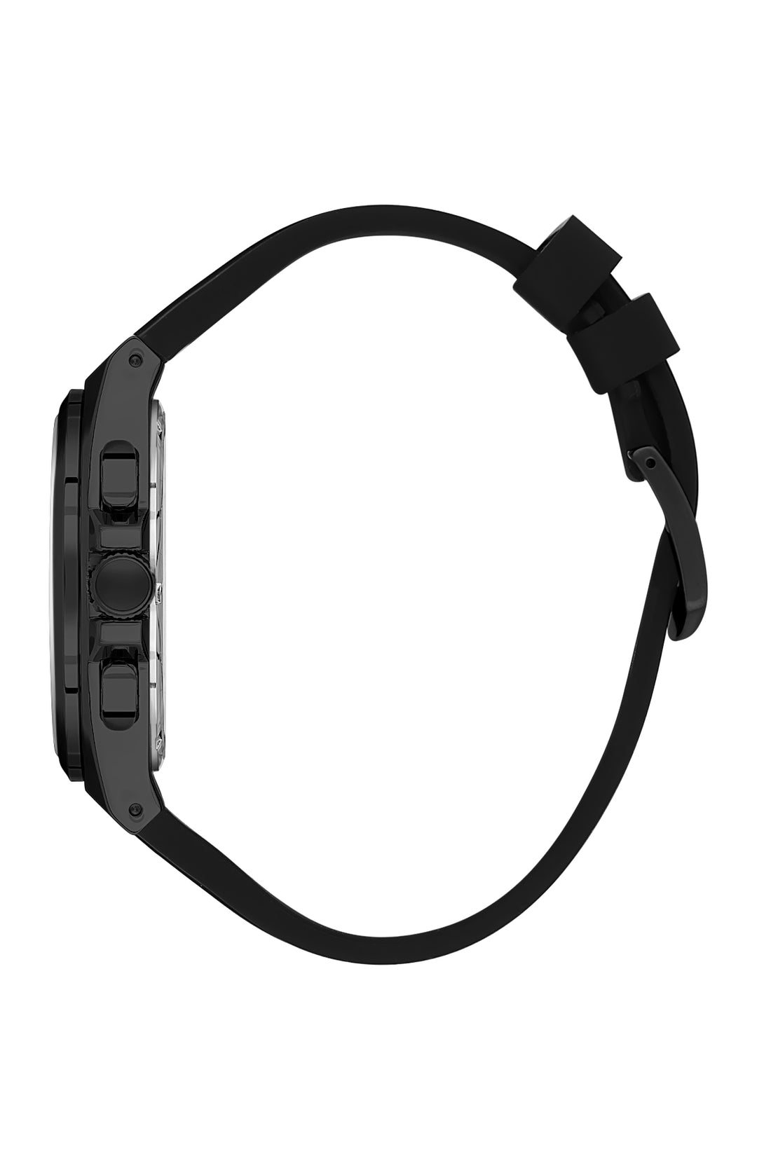 Black Exclusive Men Watch with Silicone Strap