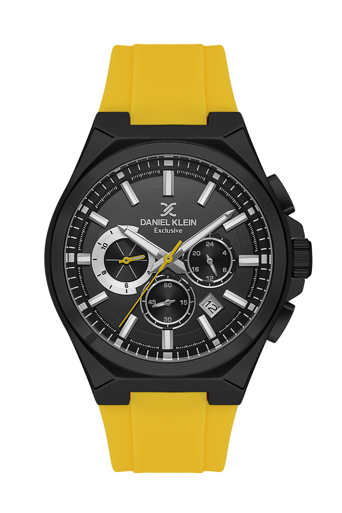 Black Exclusive Men Watch with Silicone Strap