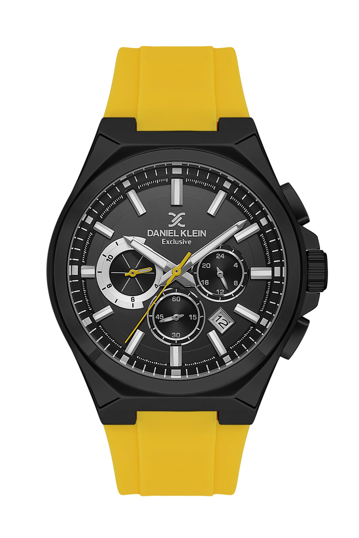 Black Exclusive Men Watch with Silicone Strap