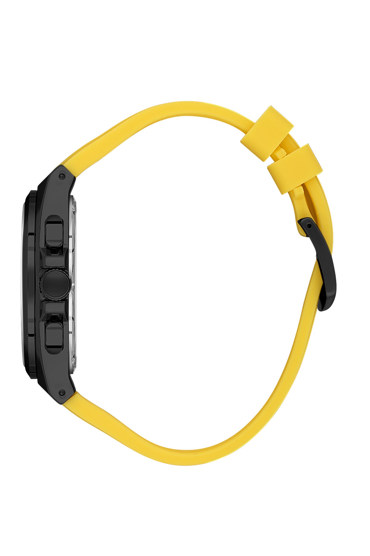 Black Exclusive Men Watch with Silicone Strap