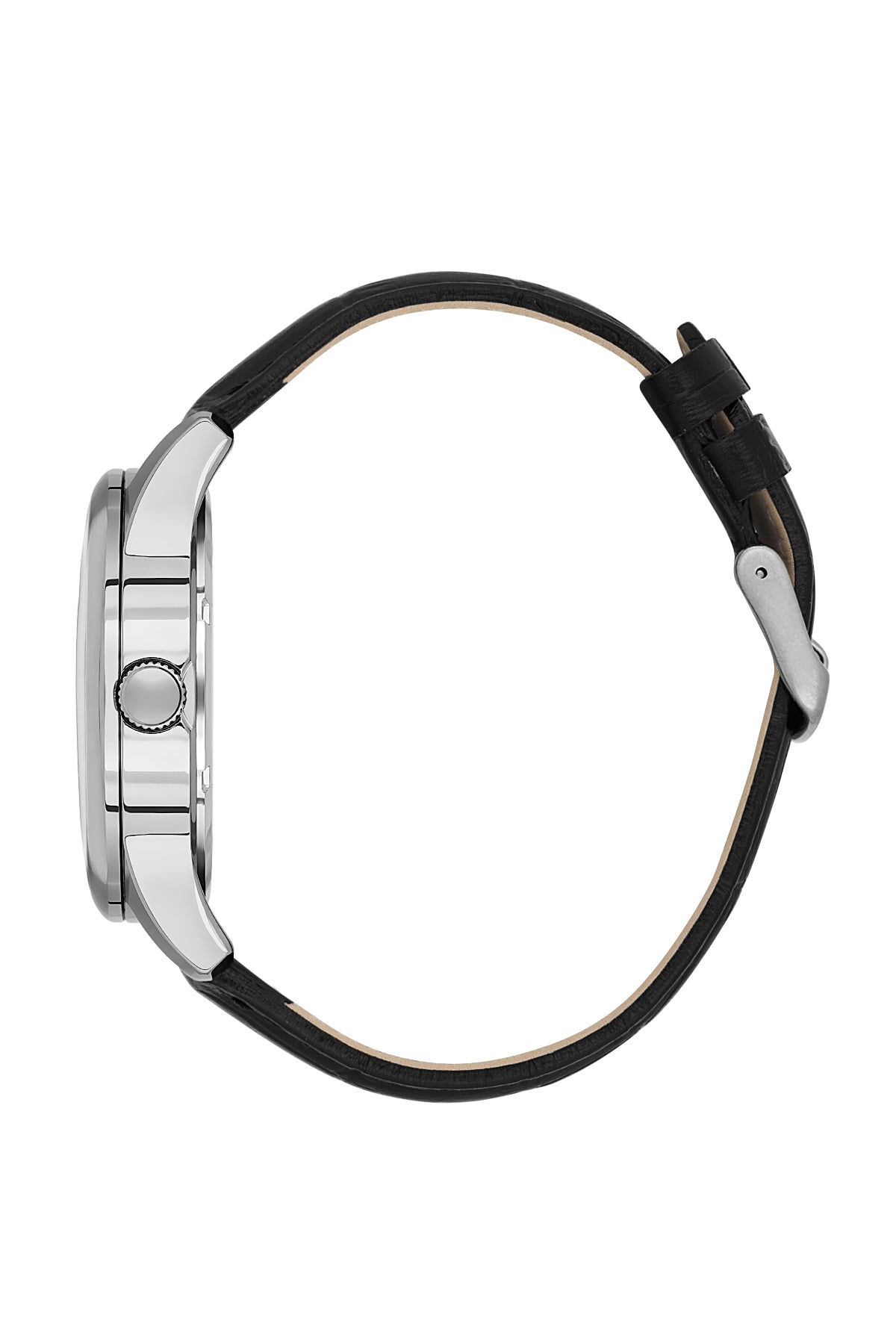Black Premium Men Watch with Leather Strap