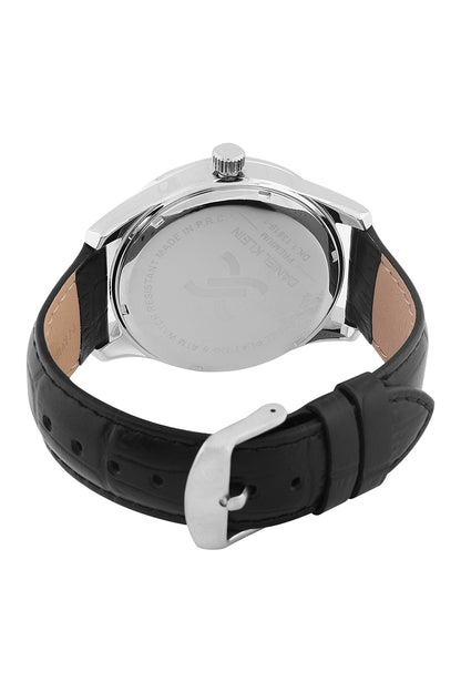 Black Premium Men Watch with Leather Strap