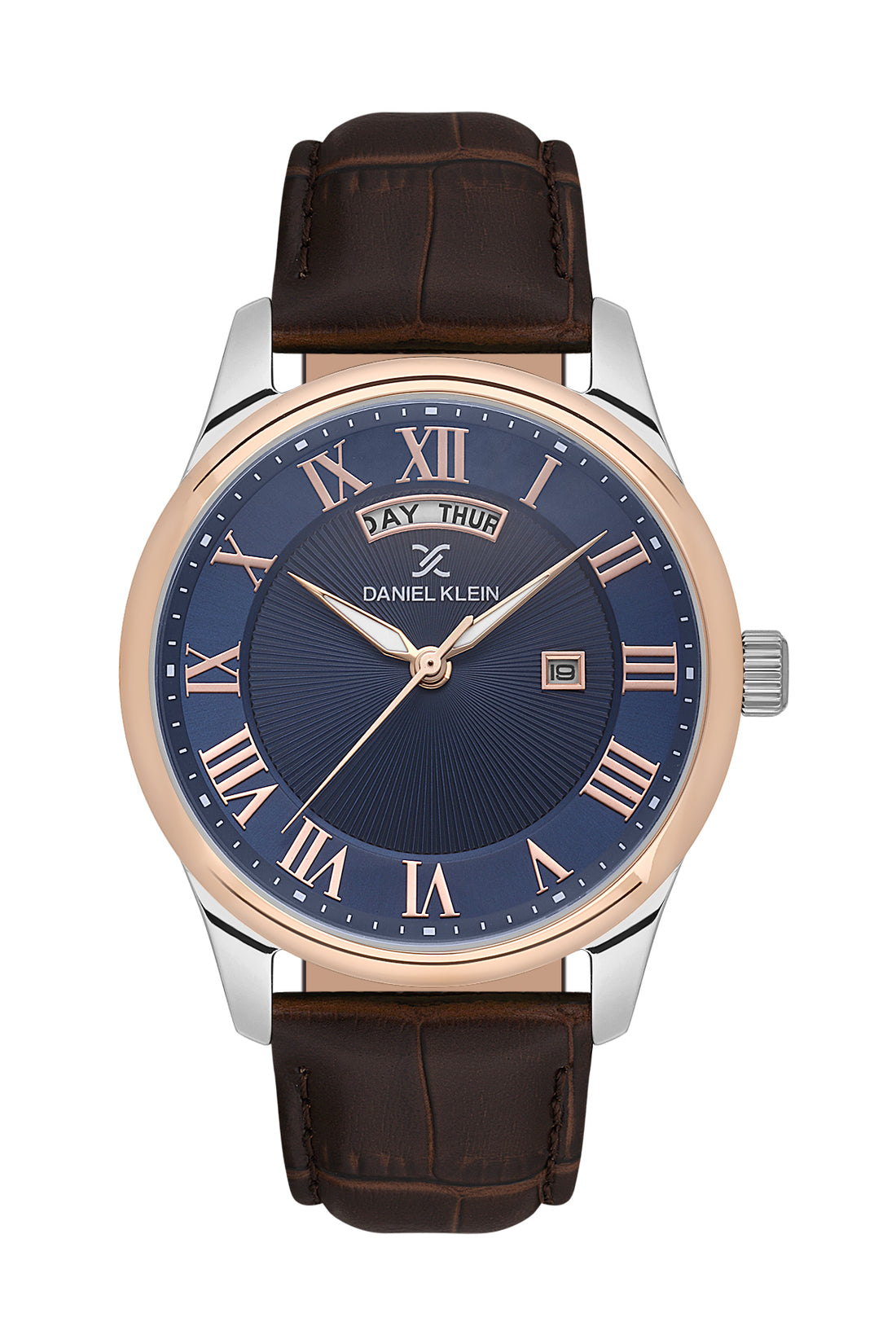 Blue Premium Men Watch with Leather Strap