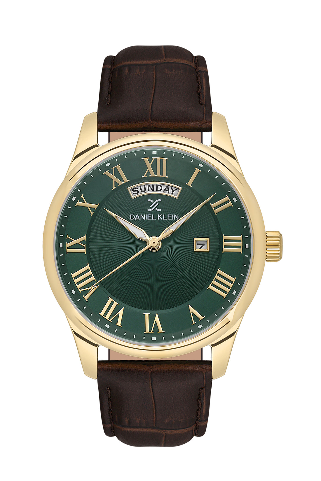 Green Premium Men Watch with Leather Strap