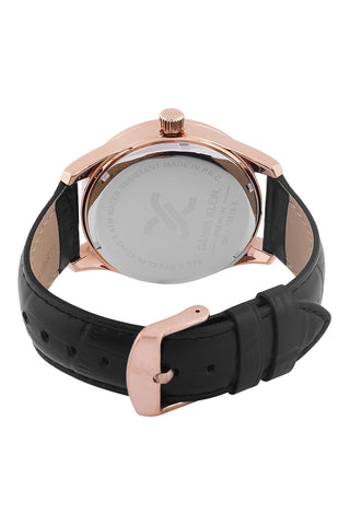 Black Premium Men Watch with Leather Strap