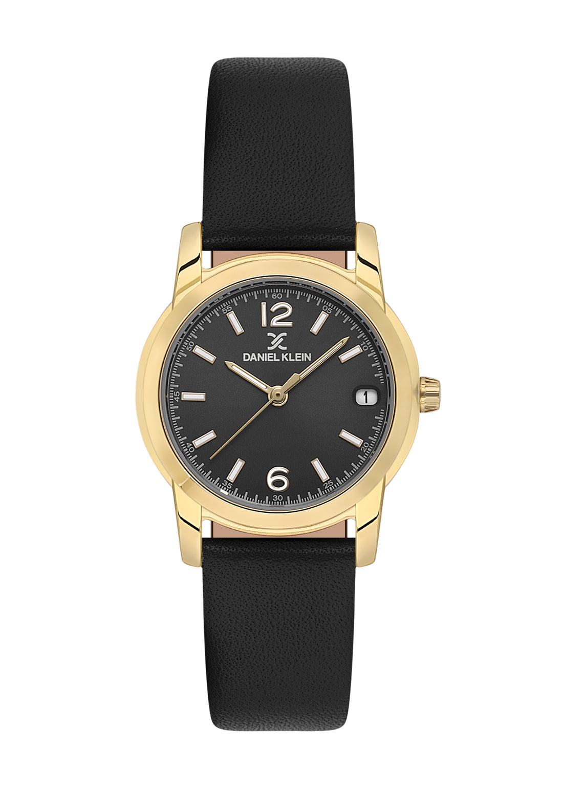Black Premium Women Watch with Leather Strap