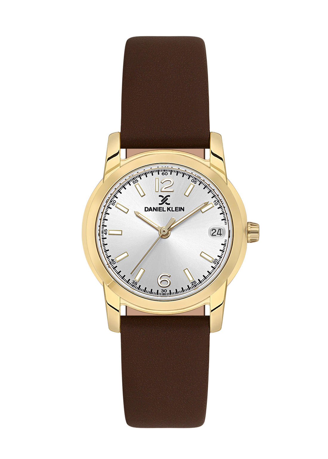 Silver Premium Women Watch with Leather Strap