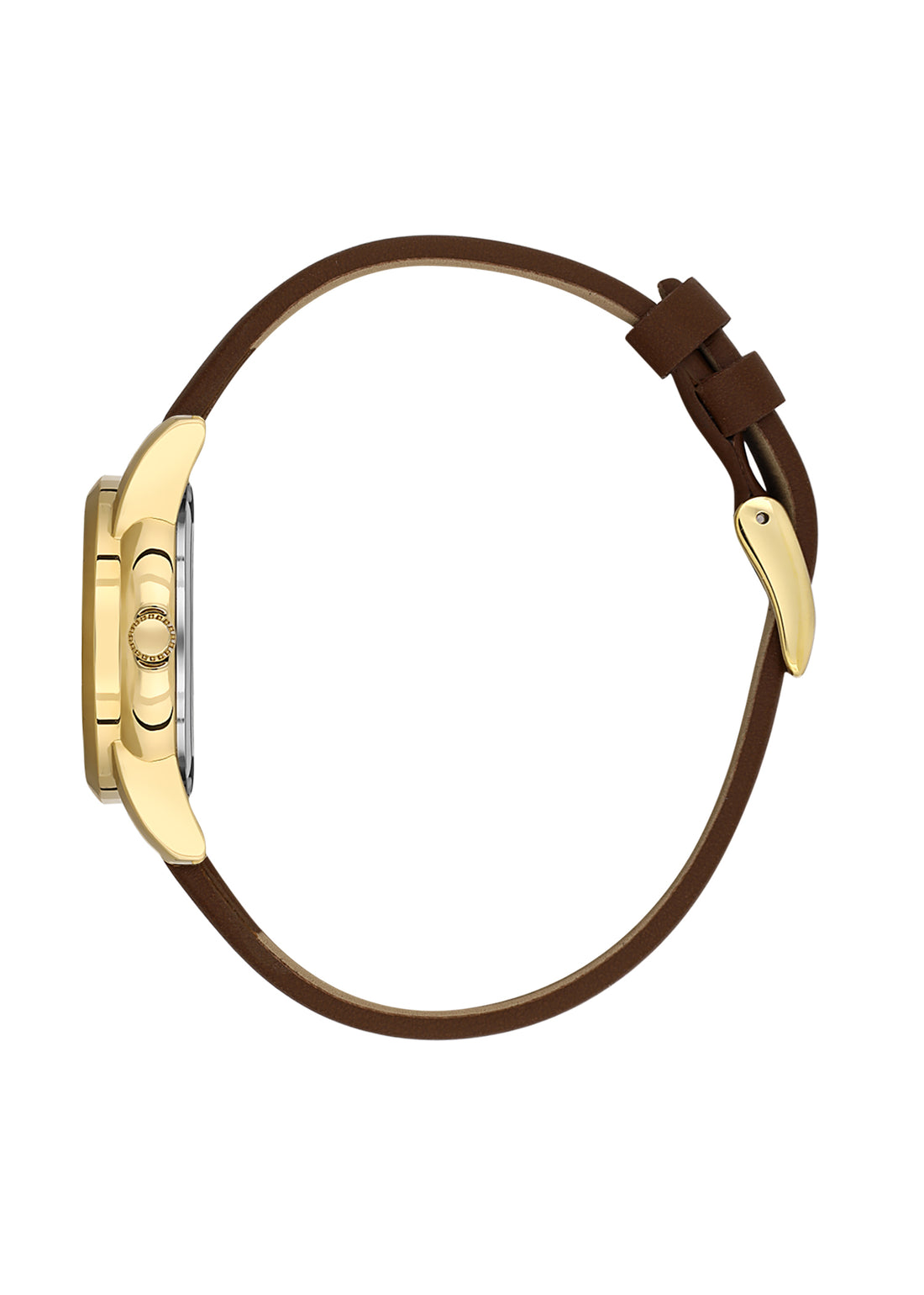 Silver Premium Women Watch with Leather Strap