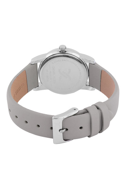 Grey Premium Women Watch with Leather Strap