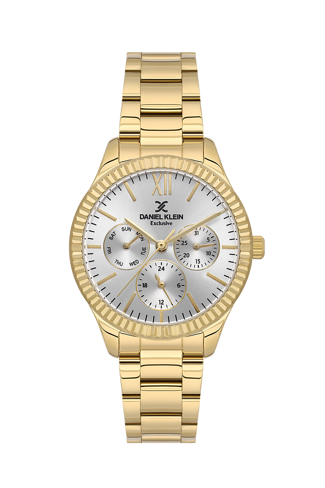 Silver Exclusive Women Watch with Metallic Strap