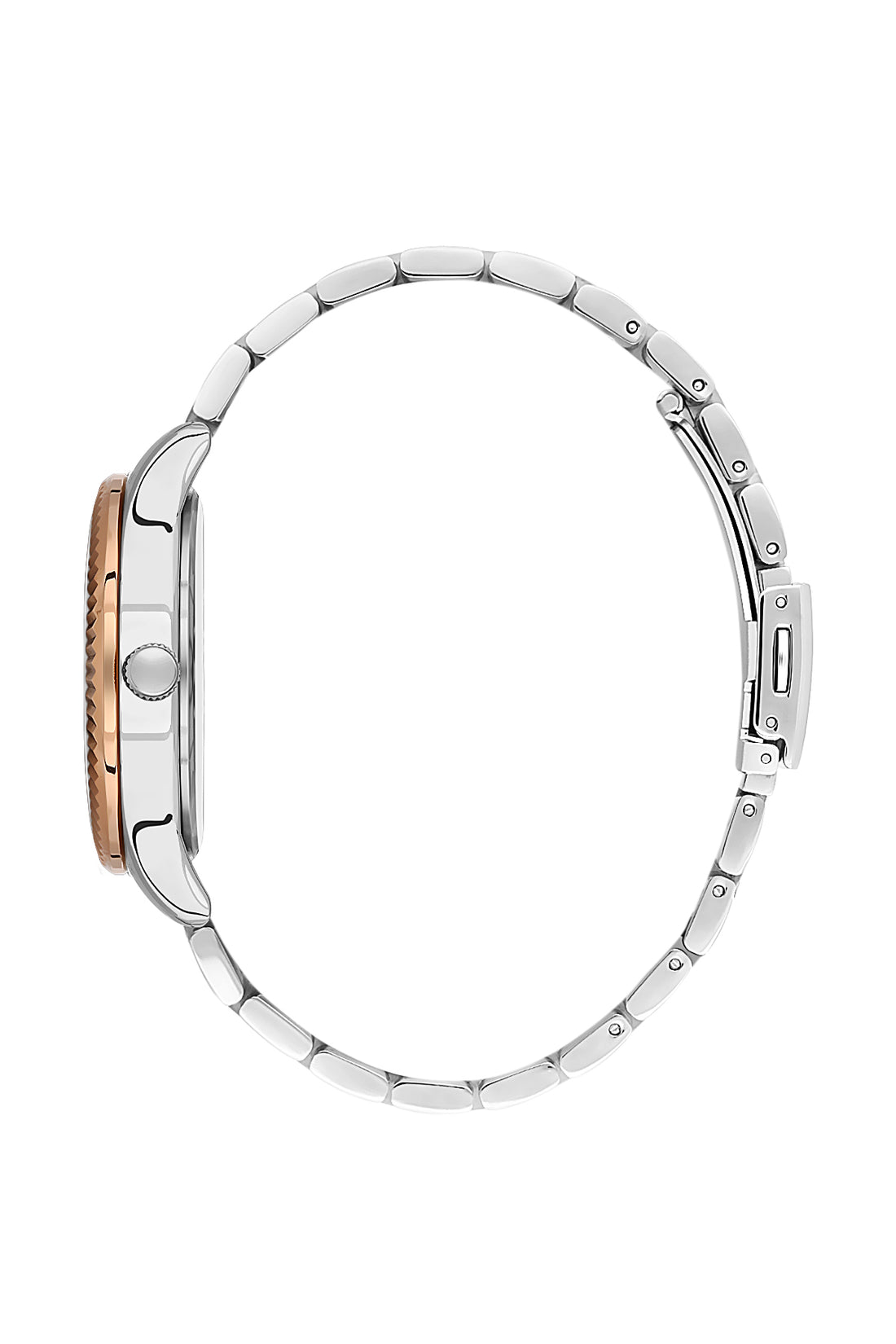 Black Exclusive Women Watch with Metallic Strap