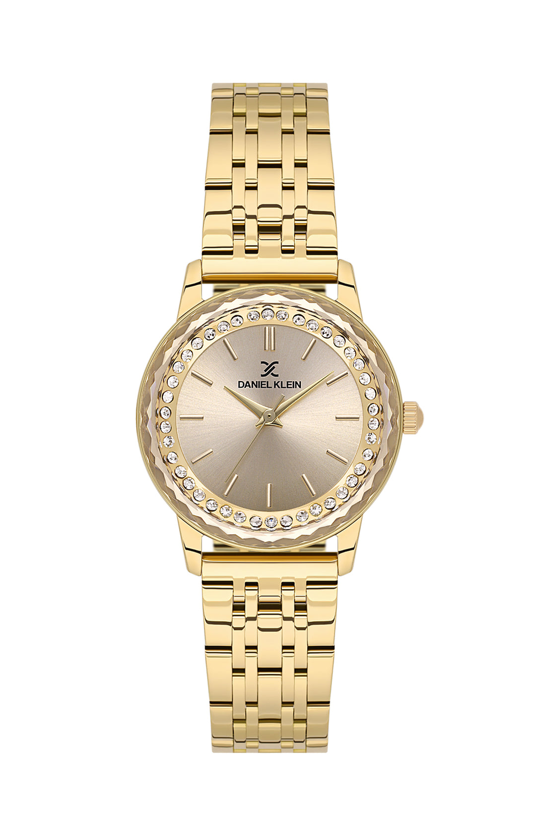 Gold Premium Women Watch with Metallic Strap
