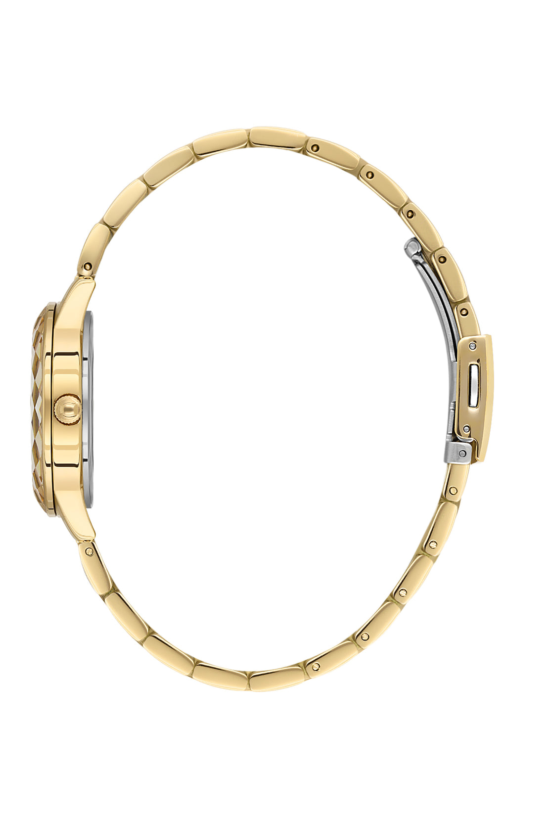Gold Premium Women Watch with Metallic Strap