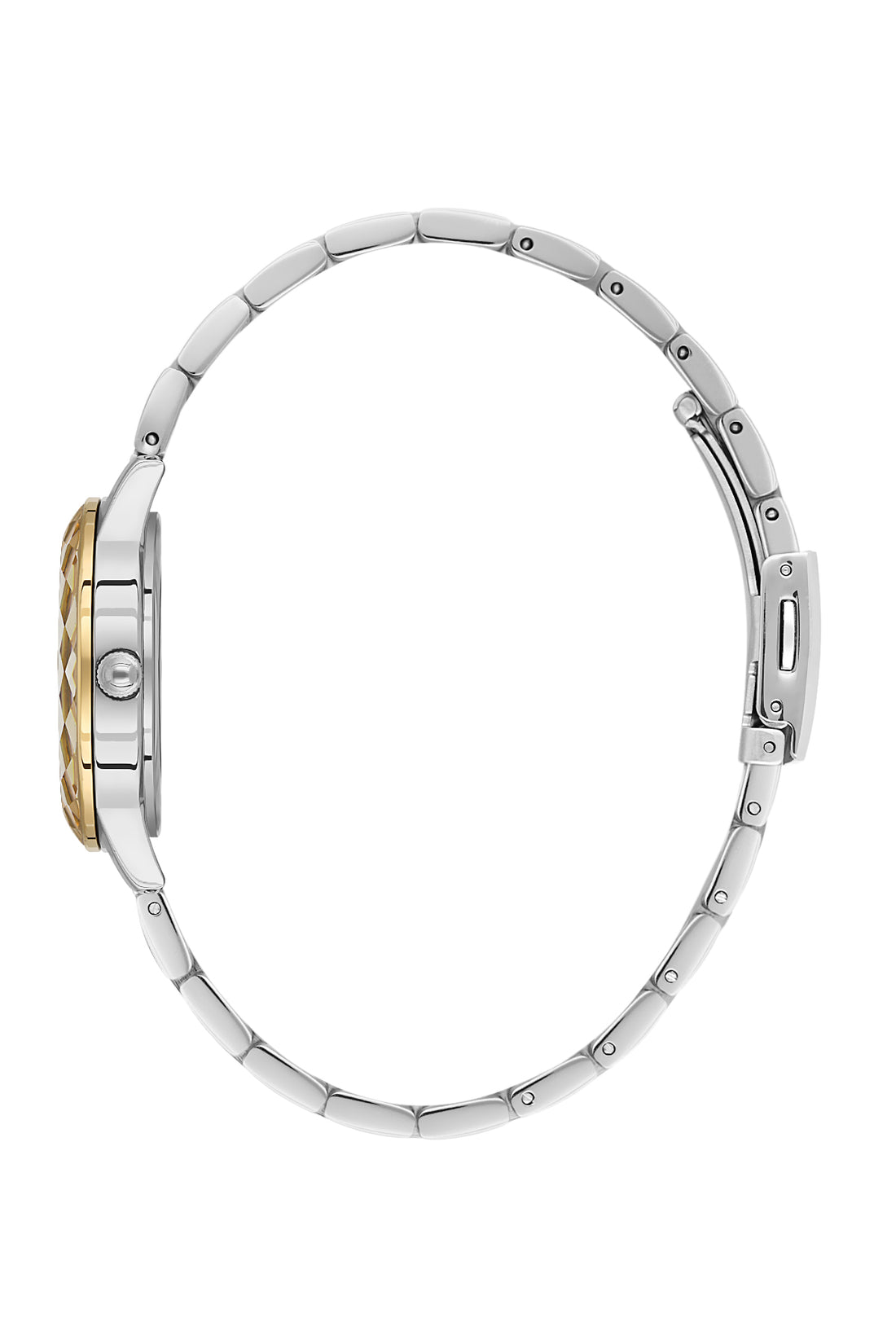 Silver Premium Women Watch with Metallic Strap