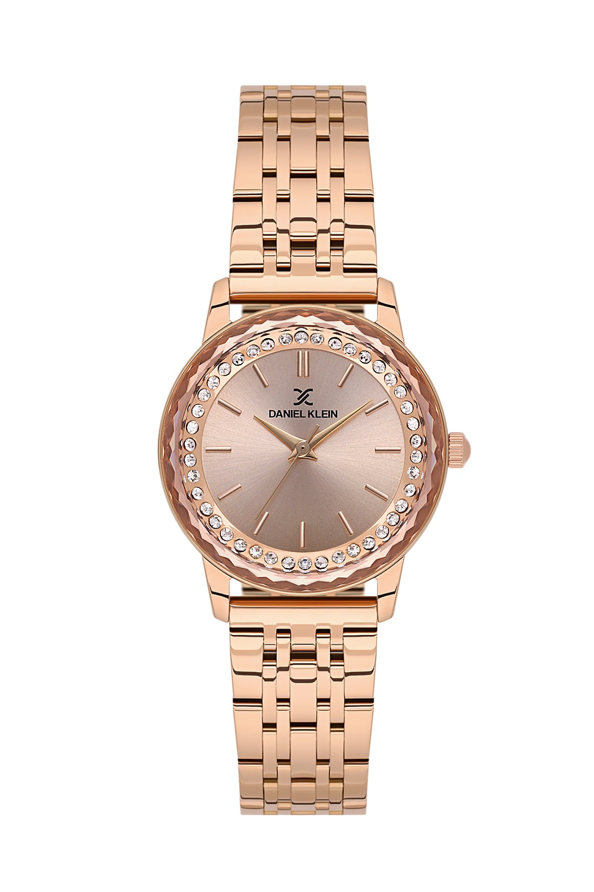 Rose Gold Premium Women Watch with Metallic Strap