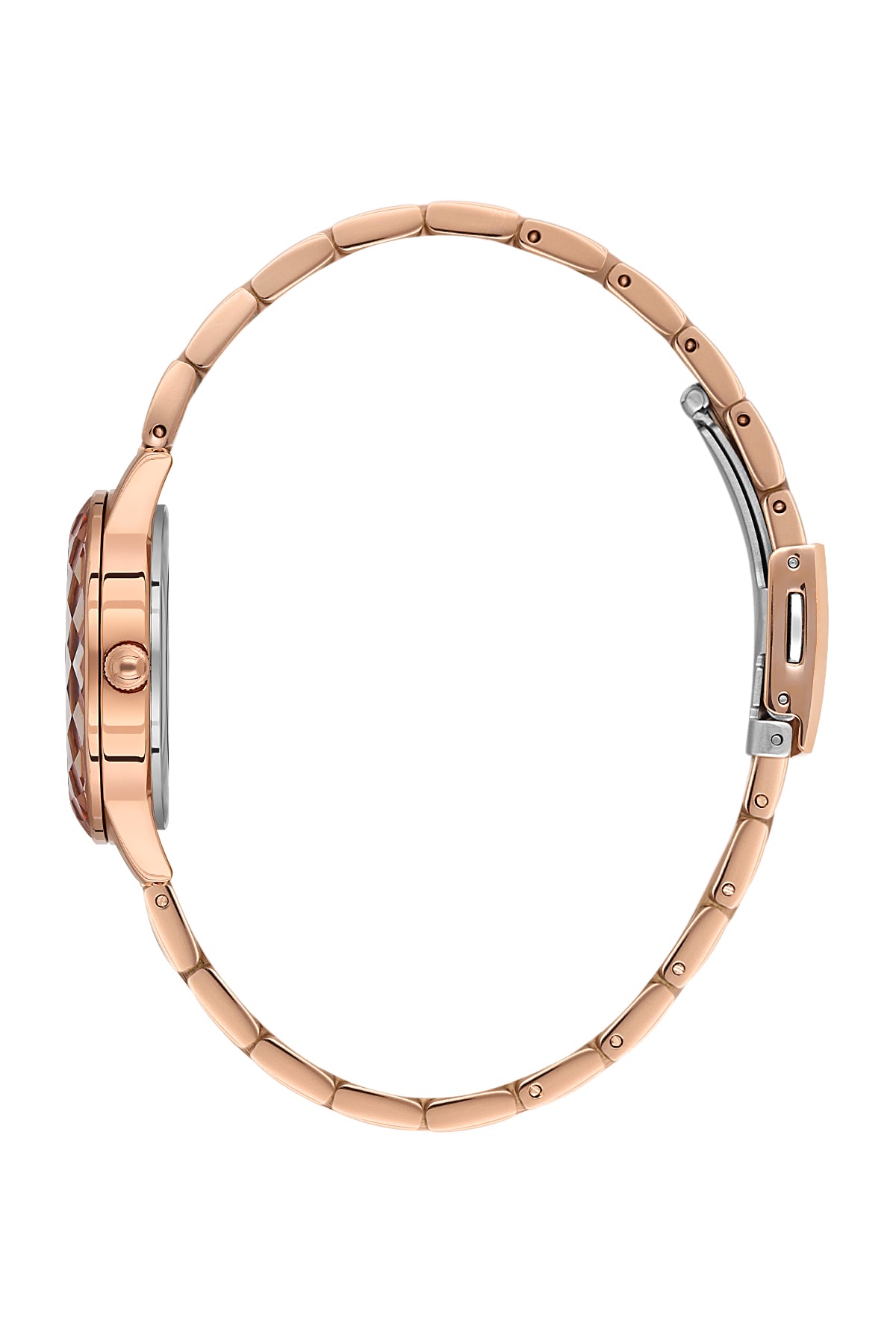 Rose Gold Premium Women Watch with Metallic Strap