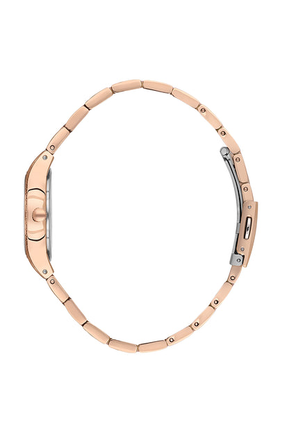 Rose Gold Premium Women Watch with Metallic Strap