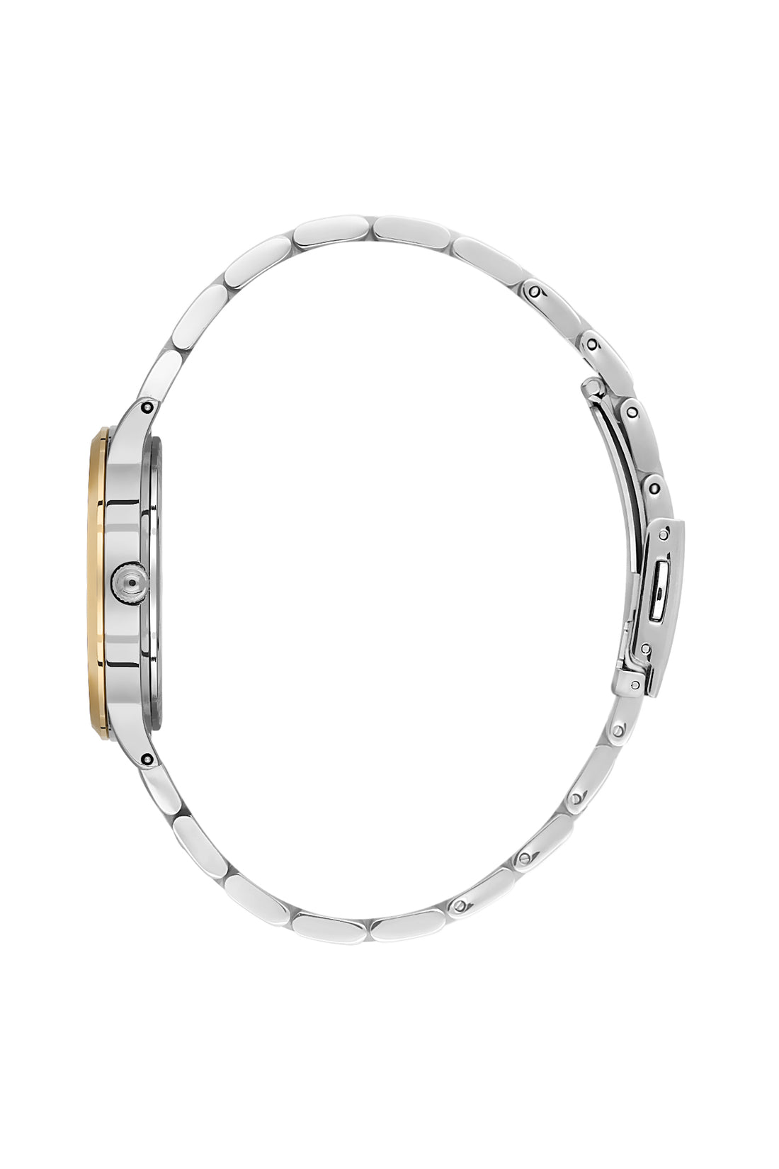 Silver Premium Women Watch with Metallic Strap