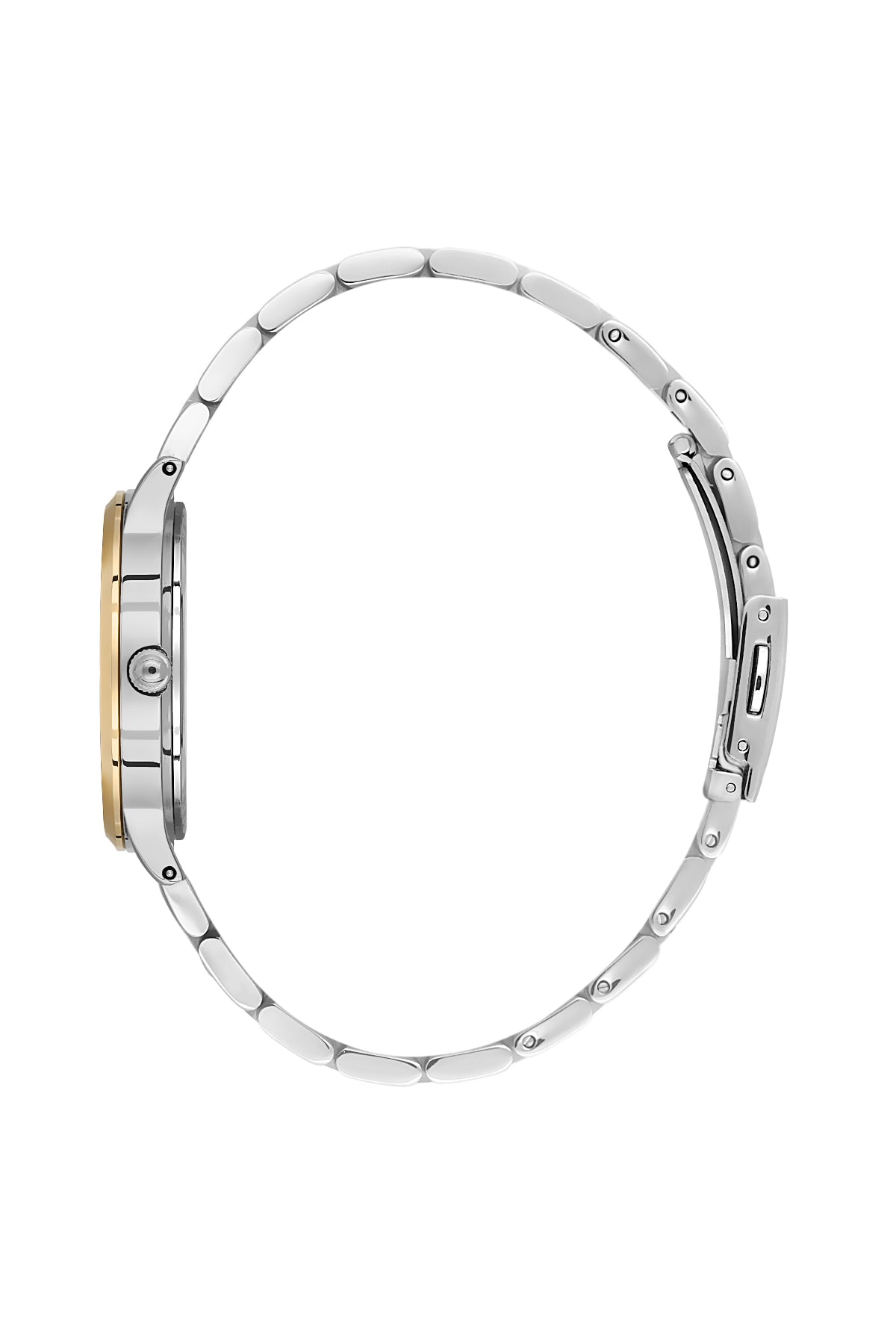 Silver Premium Women Watch with Metallic Strap