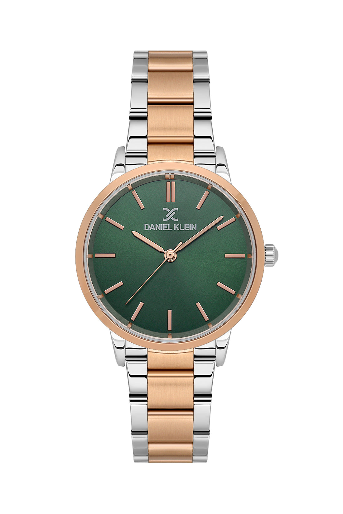 Green Premium Women Watch with Metallic Strap