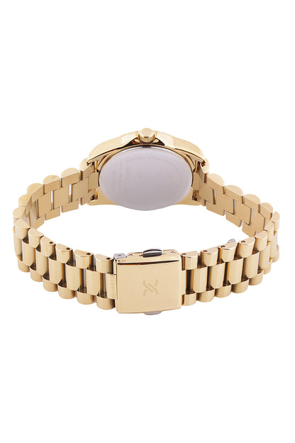 Silver Premium Women Watch with Metallic Strap