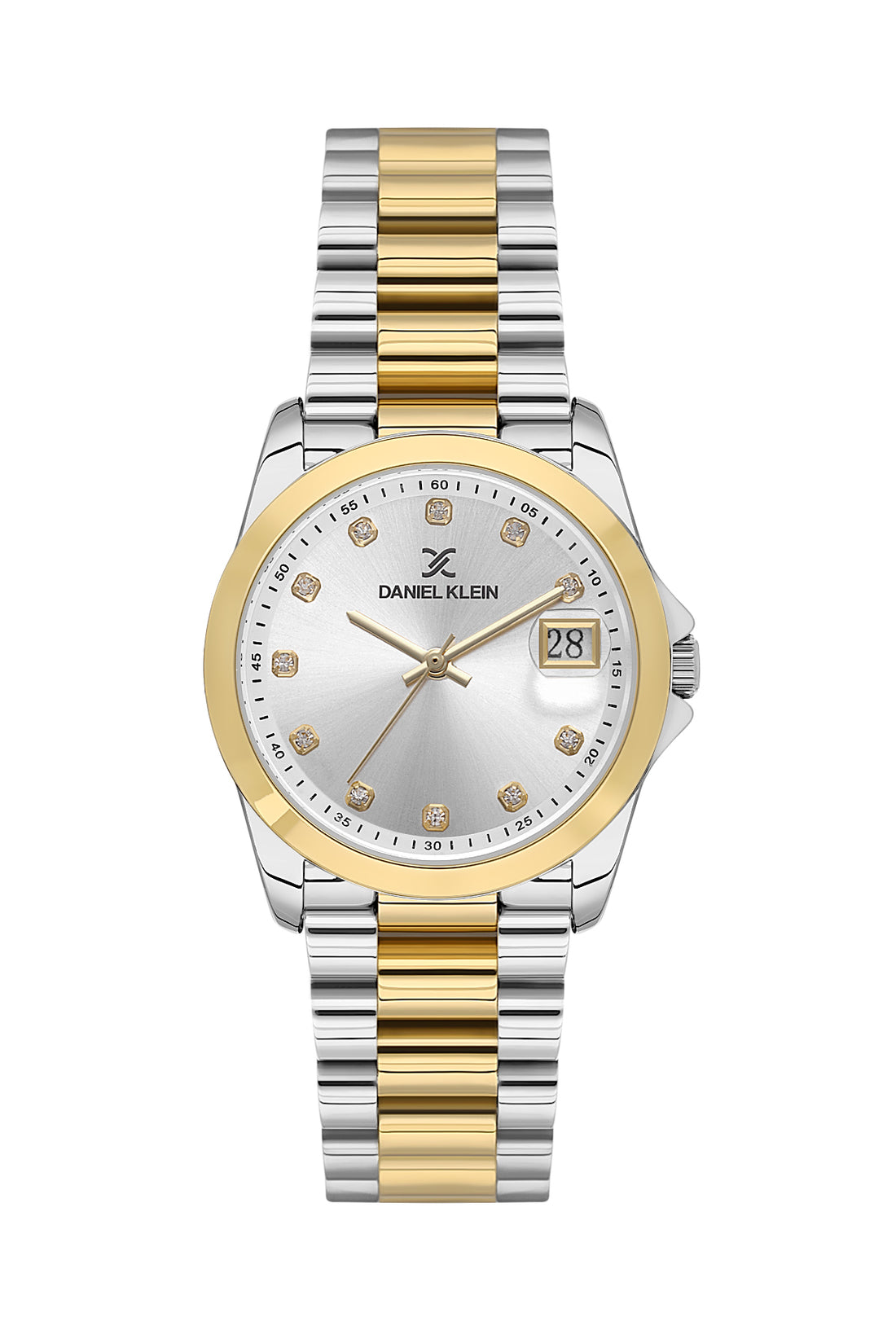 Silver Premium Women Watch with Metallic Strap