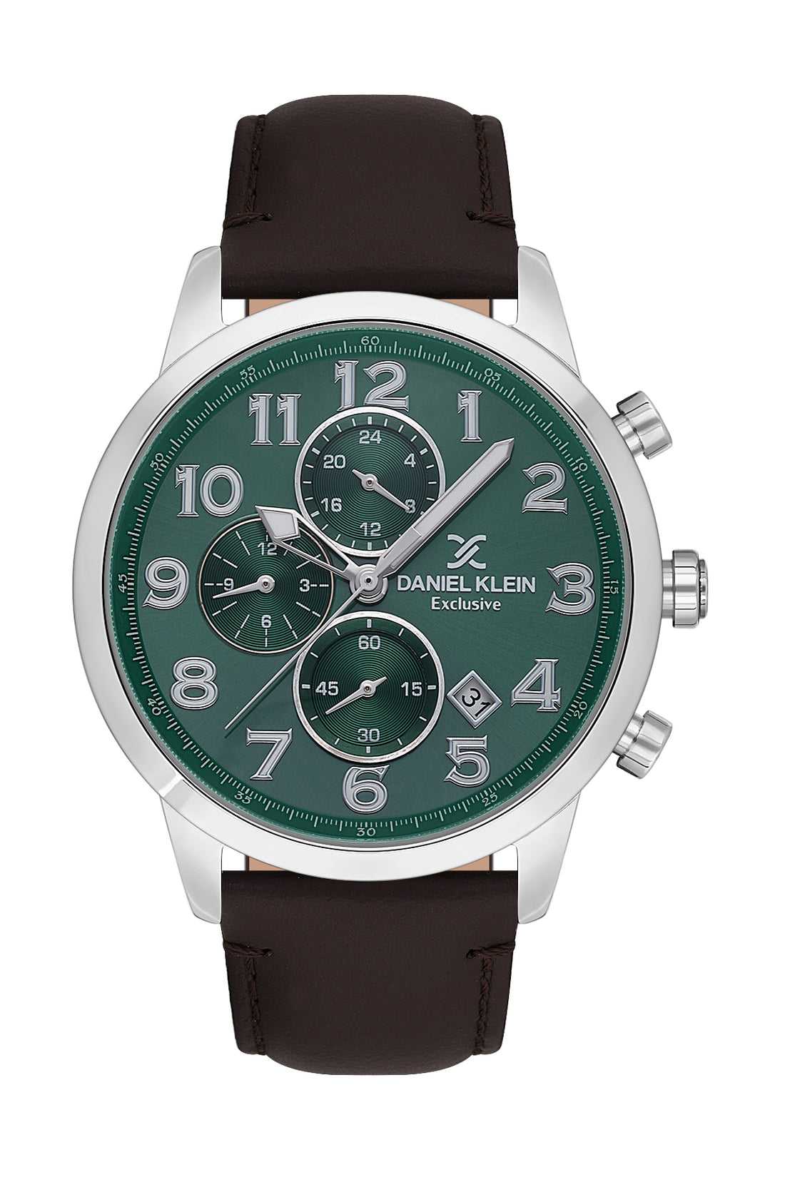 Green Exclusive Men Watch with Leather Strap