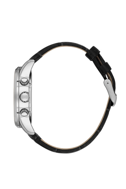 Black Exclusive Men Watch with Leather Strap