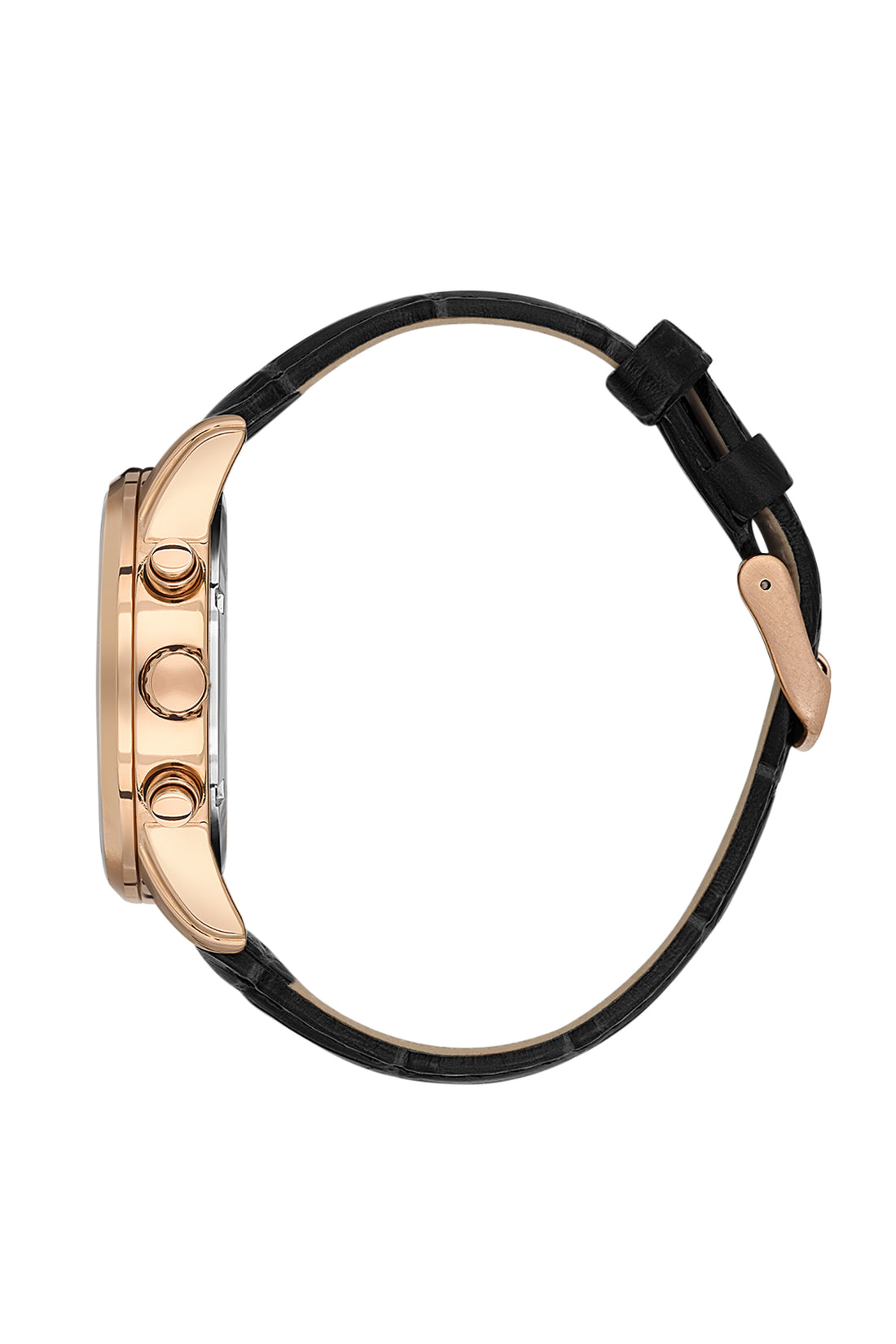 Black Exclusive Men Watch with Leather Strap