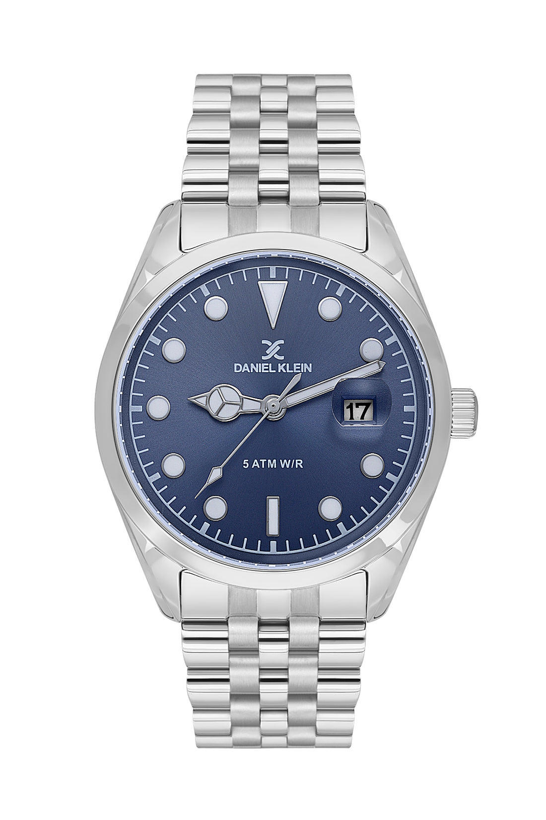 Blue Premium Men Watch with Metallic Strap