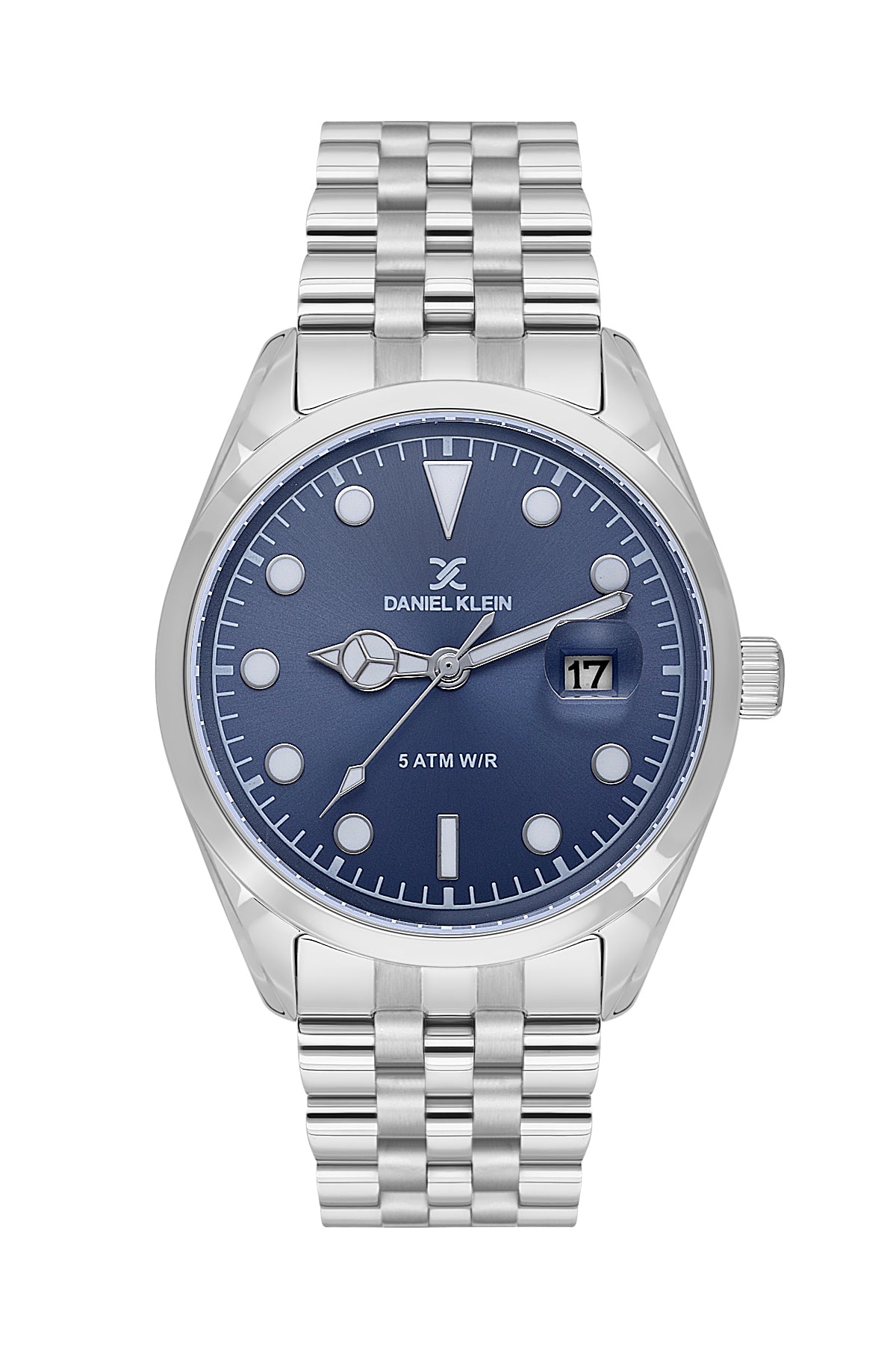 Blue Premium Men Watch with Metallic Strap