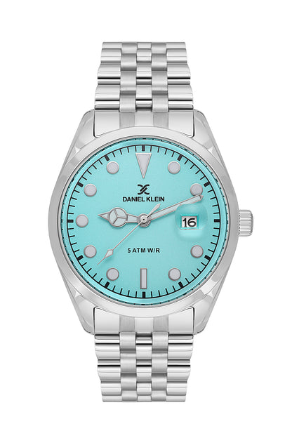 Blue Premium Men Watch with Metallic Strap