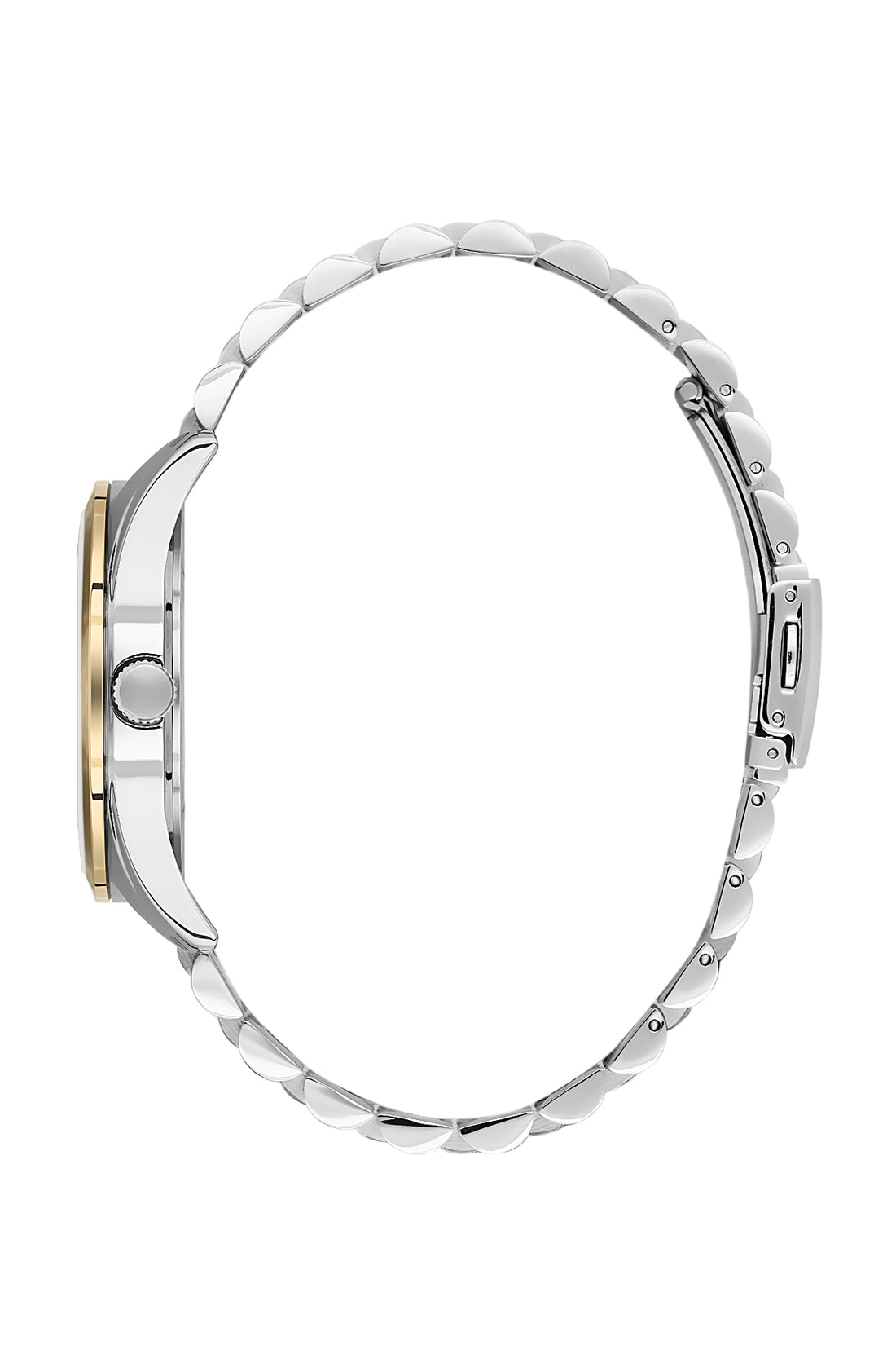 Black Premium Men Watch with Metallic Strap
