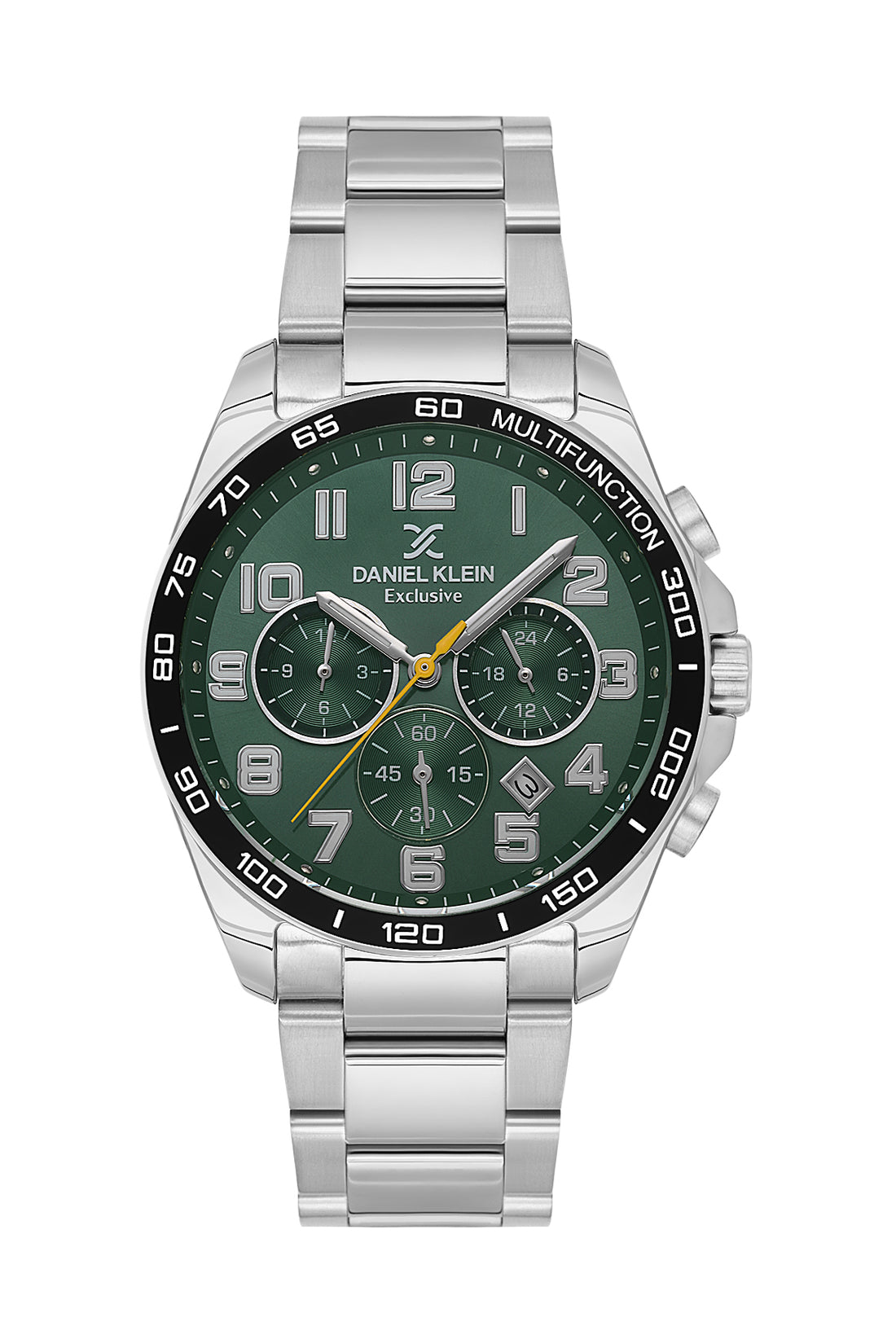 Green Exclusive Men Watch with Metallic Strap