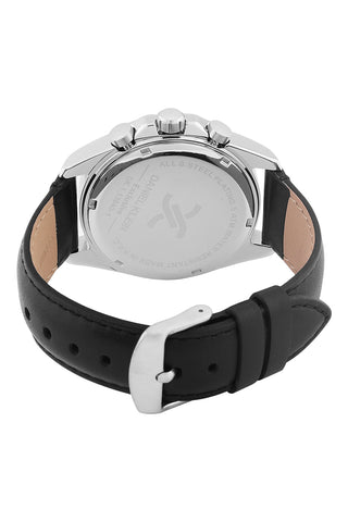 Black Exclusive Men Watch with Leather Strap