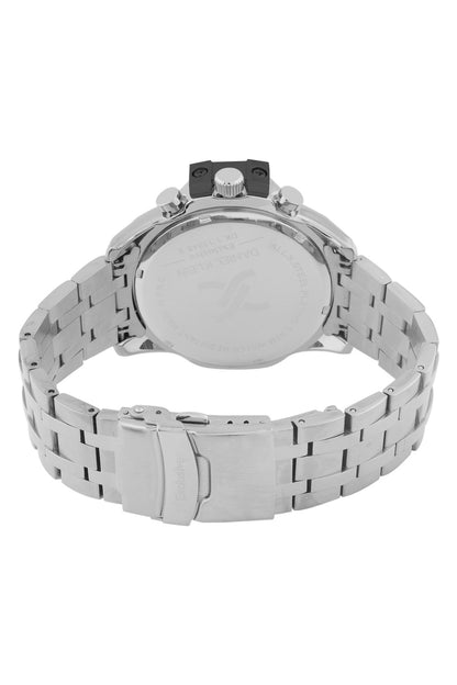 Black Exclusive Men Watch with Metallic Strap