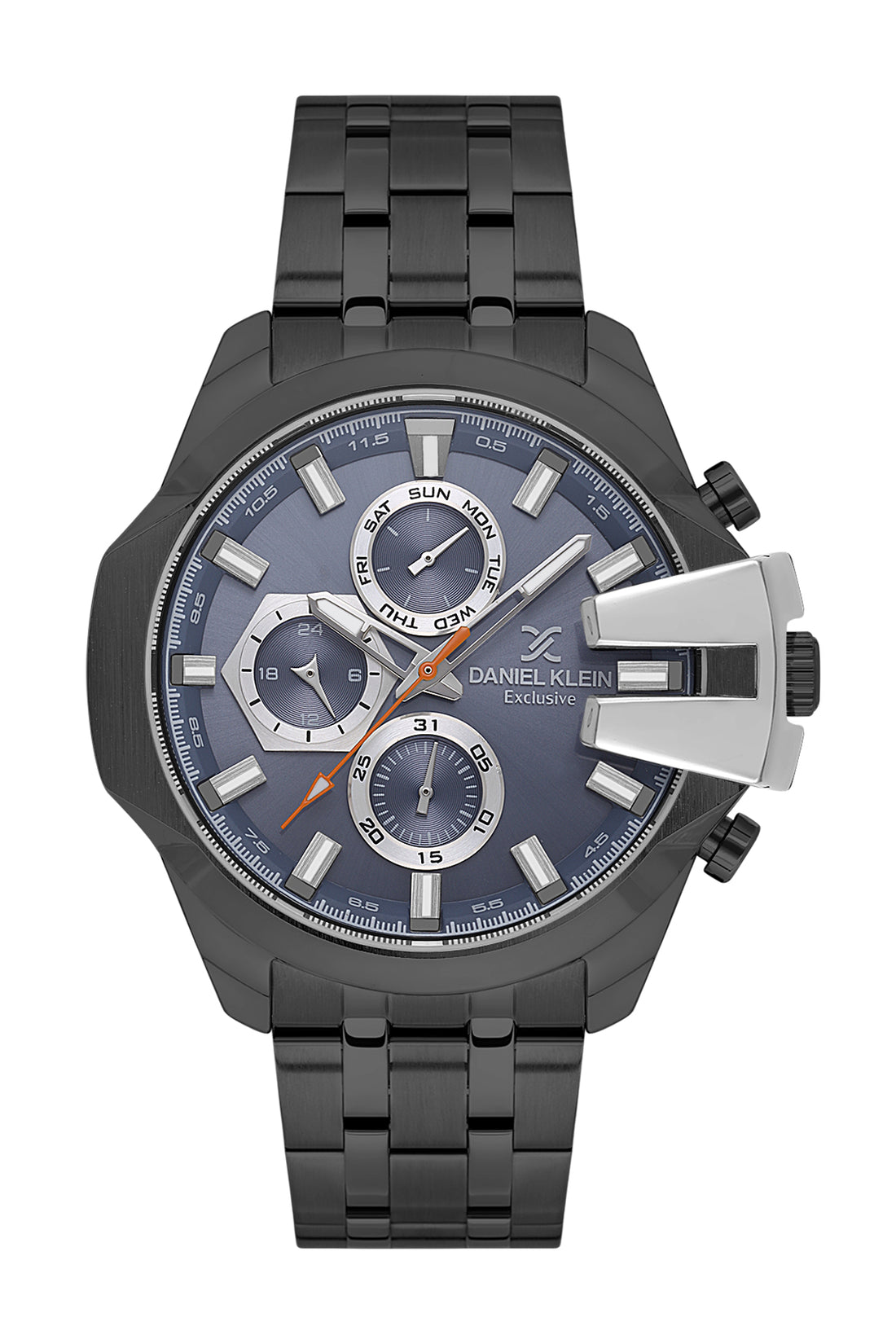 Blue Exclusive Men Watch with Metallic Strap