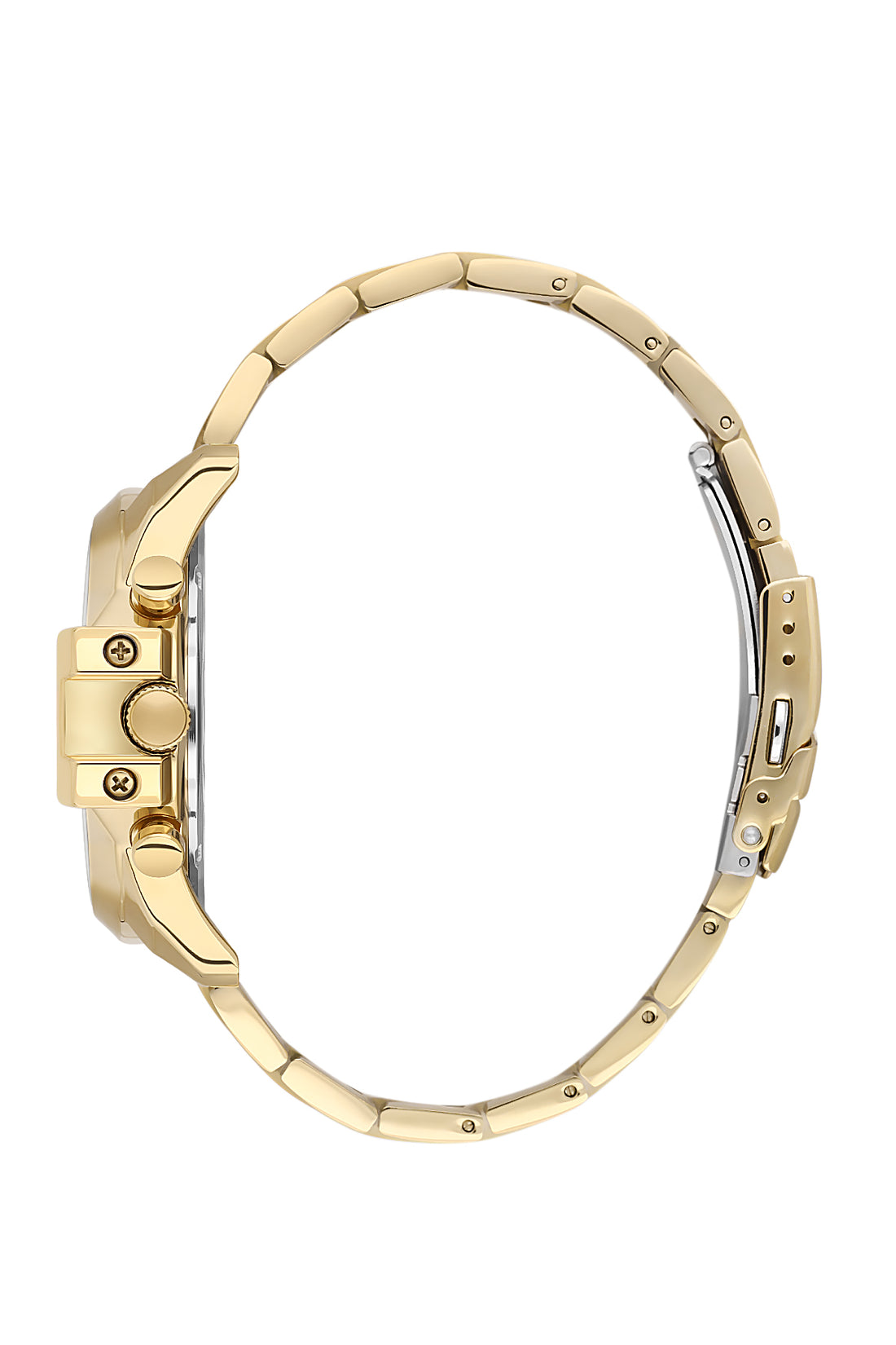 Black Exclusive Men Watch with Metallic Strap