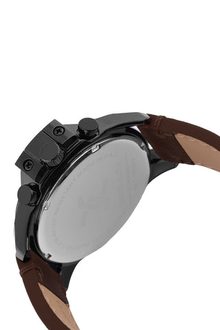 Grey Exclusive Men Watch with Leather Strap