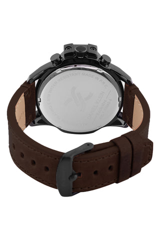 Grey Exclusive Men Watch with Leather Strap