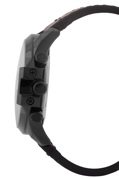 Black Exclusive Men Watch with Leather Strap