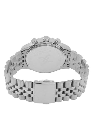 Silver Exclusive Men Watch with Metallic Strap