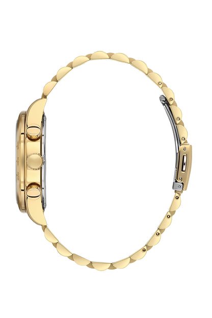 Black Exclusive Men Watch with Metallic Strap