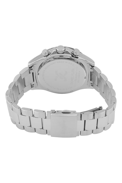 Black Exclusive Men Watch with Metallic Strap