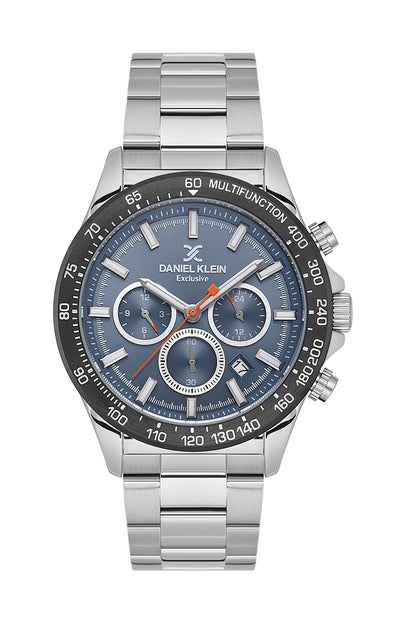 Blue Exclusive Men Watch with Metallic Strap