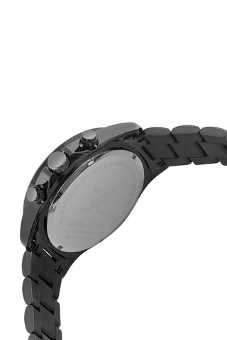 Black Exclusive Men Watch with Metallic Strap