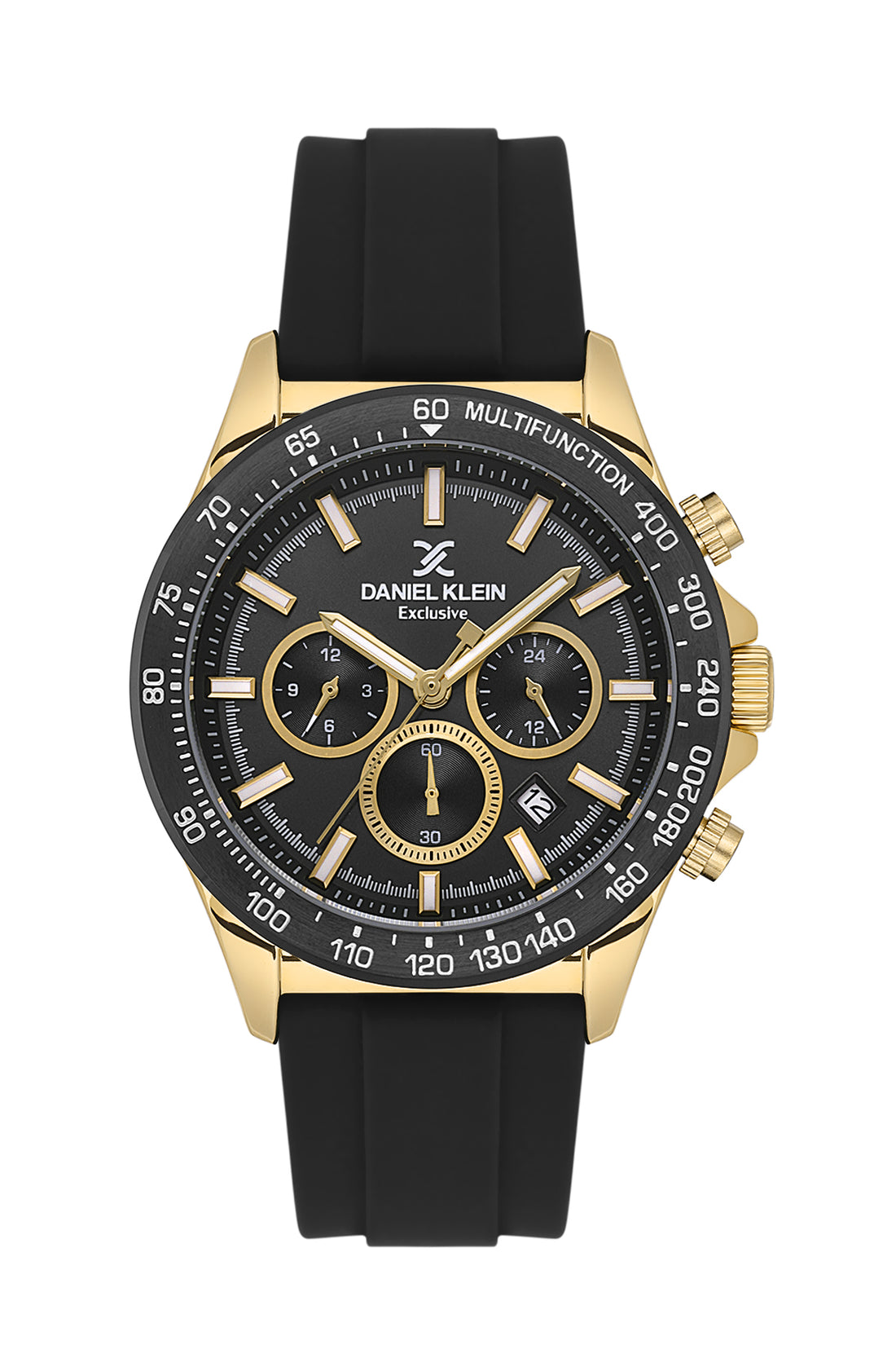 Black Exclusive Men Watch with Silicone Strap