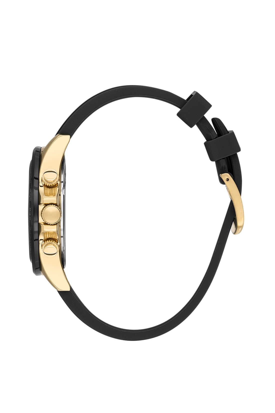 Black Exclusive Men Watch with Silicone Strap